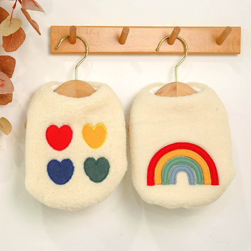 Warm Four-Color Love Vest Rainbow Clothes | Luxury Home Accessories | Heulog Glow
