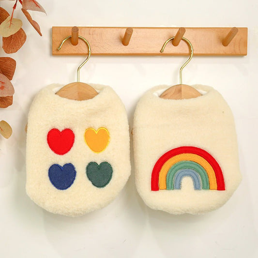 Warm Four-Color Love Vest Rainbow Clothes | Luxury Home Accessories | Heulog Glow