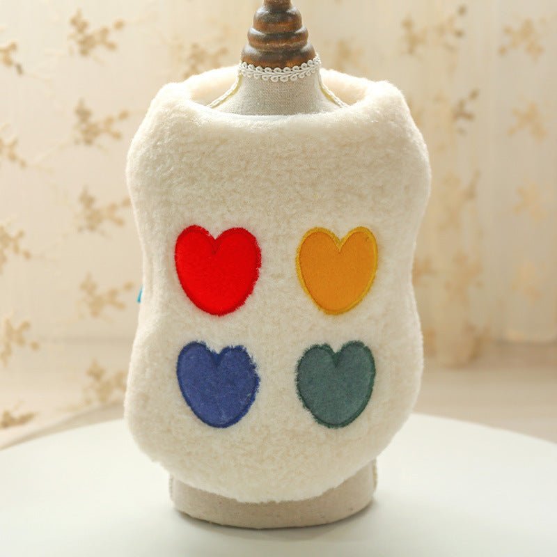 Warm Four-Color Love Vest Rainbow Clothes | Luxury Home Accessories | Heulog Glow