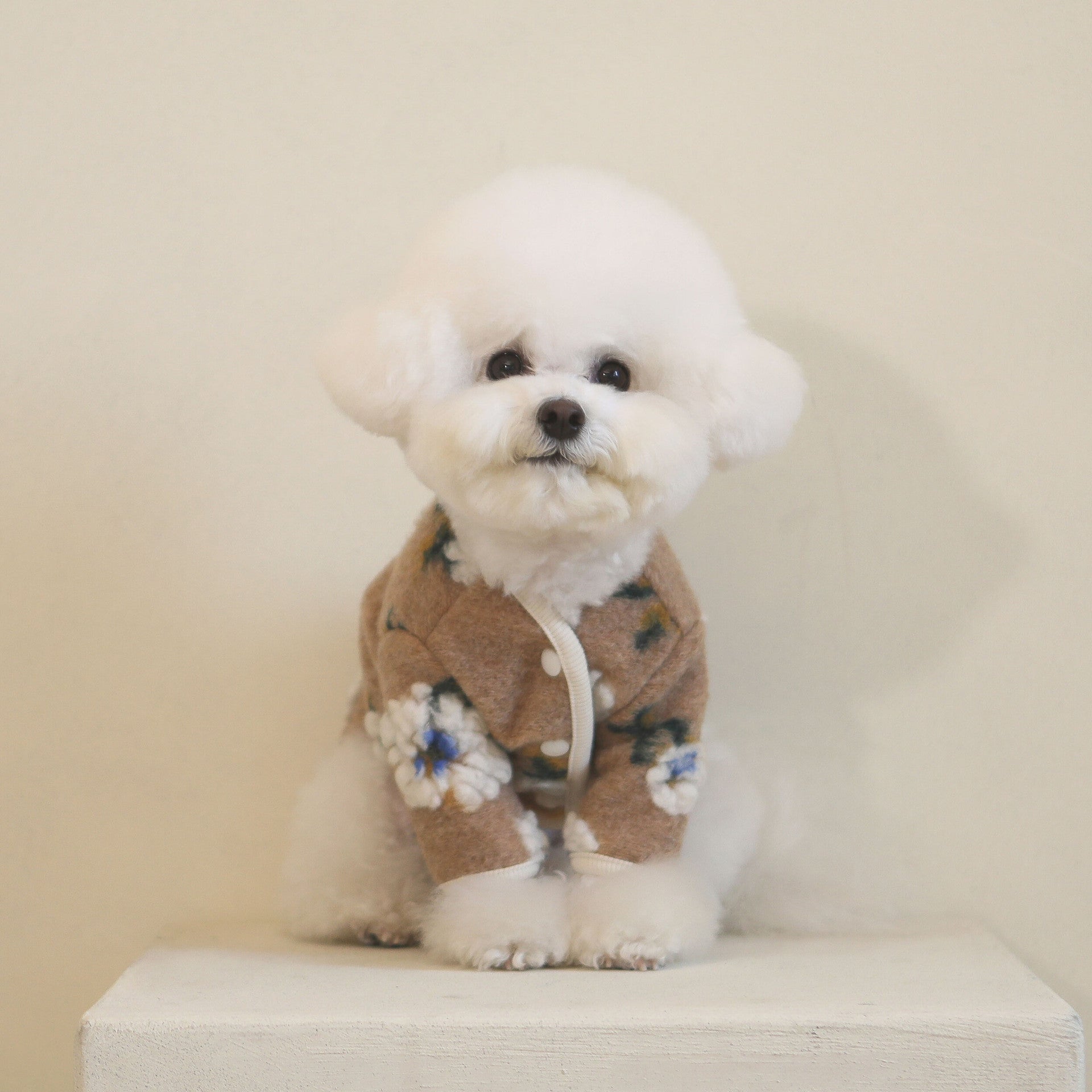 Warm Lamb Woolen Flower Vest Jacket Dog Sweater Warm Pet Clothes | Luxury Home Accessories | Heulog Glow
