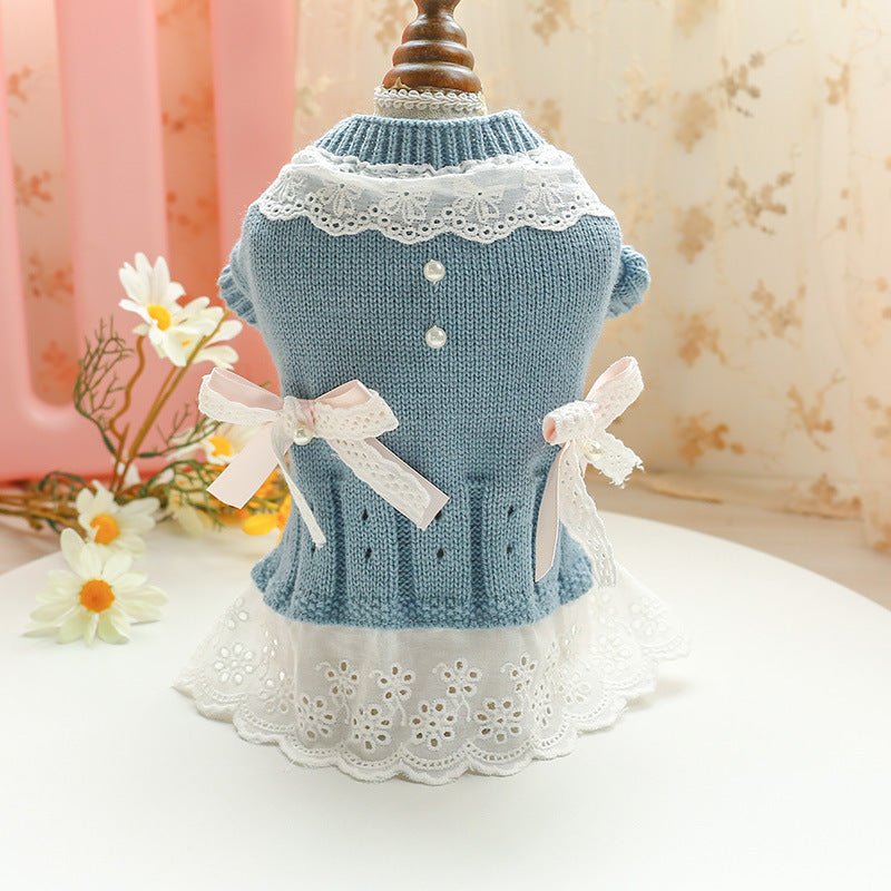 Warm Wooden Buckle Bowknot Dog Clothes Cat Clothes | Luxury Home Accessories | Heulog Glow