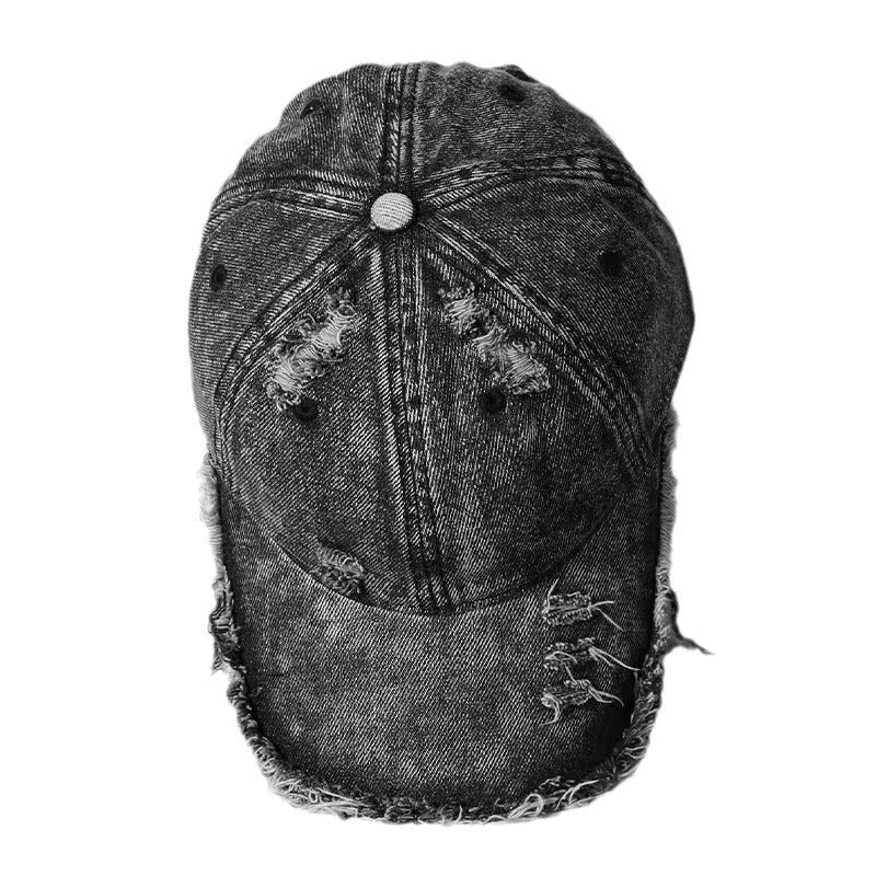Washed Denim Burr Baseball Cap For Men And Women | Luxury Home Accessories | Heulog Glow
