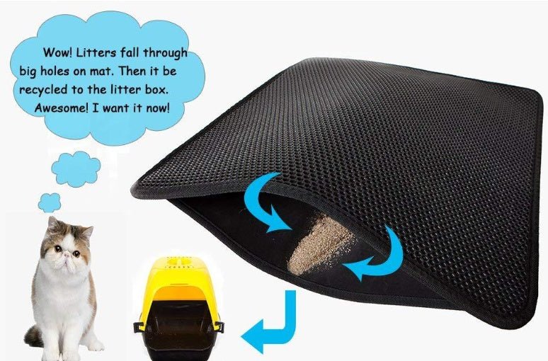 Waterproof Pet Cat Litter Mat EVA Double Layer Cat Litter Trapping Pet Litter Cat Mat Clean Pad Products For Cats Accessories | Luxury Home Accessories | Heulog Glow