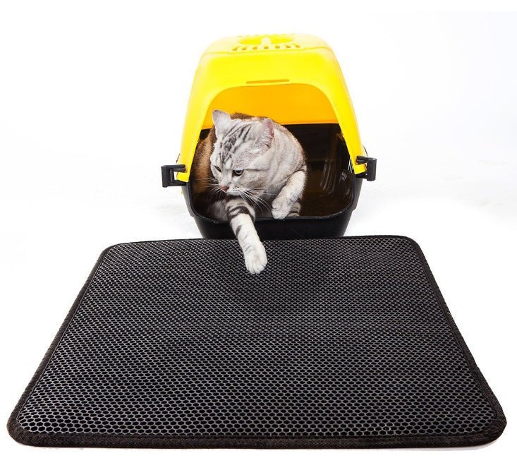 Waterproof Pet Cat Litter Mat EVA Double Layer Cat Litter Trapping Pet Litter Cat Mat Clean Pad Products For Cats Accessories | Luxury Home Accessories | Heulog Glow