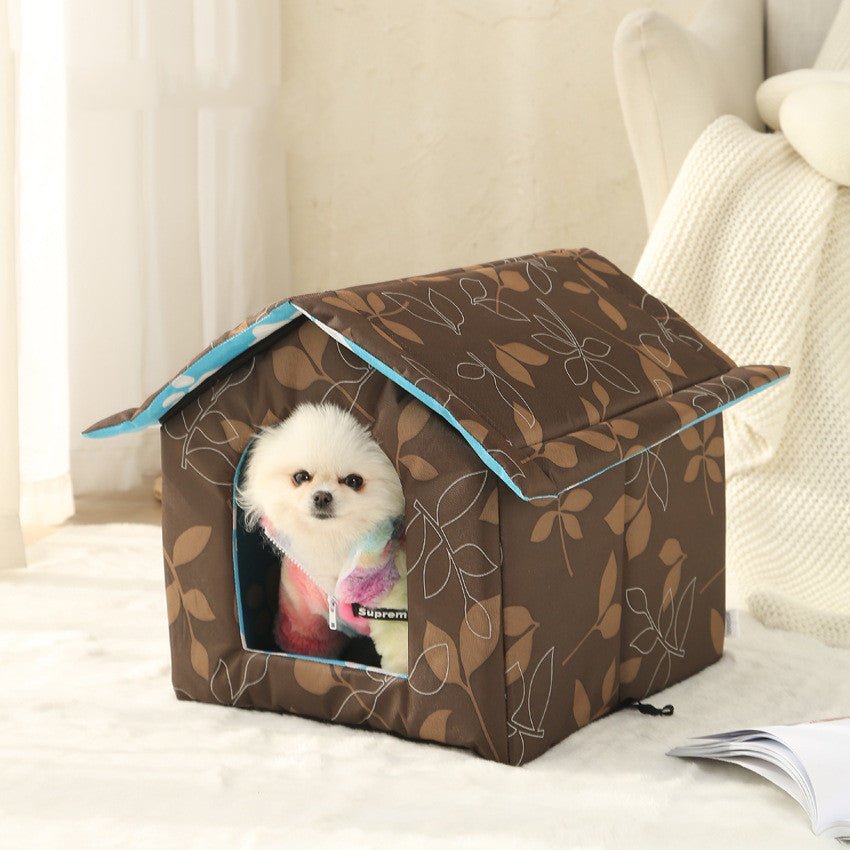 Waterproof Pet Dog And Cat Kennel Warm Foldable And Washable | Luxury Home Accessories | Heulog Glow