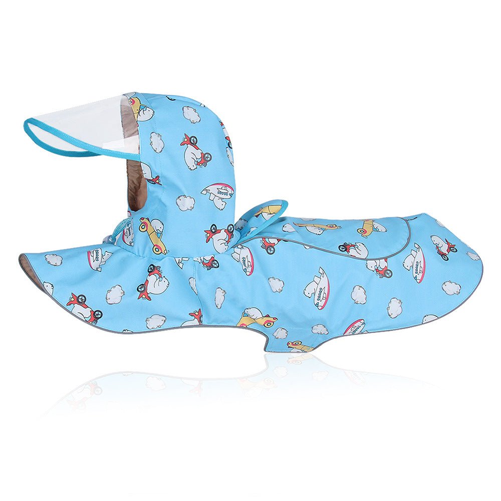 Waterproof Reflective Cape Raincoat Transparent PU Dog | Luxury Home Accessories | Heulog Glow