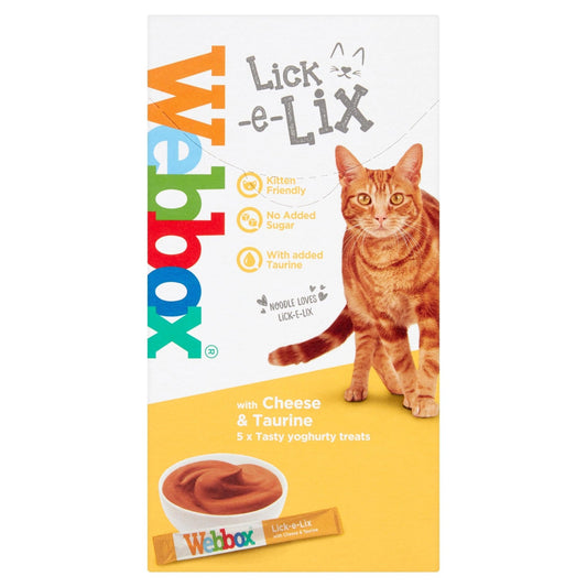 Webbox Lick e Lix Cream Cheese & Taurine 17 x 5 x 15g | Luxury Home Accessories | Heulog Glow