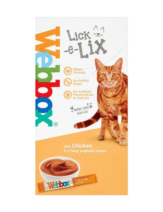 Webbox Lick e Lix Yoghurt Chicken Cat Treat 50 x 15g | Luxury Home Accessories | Heulog Glow