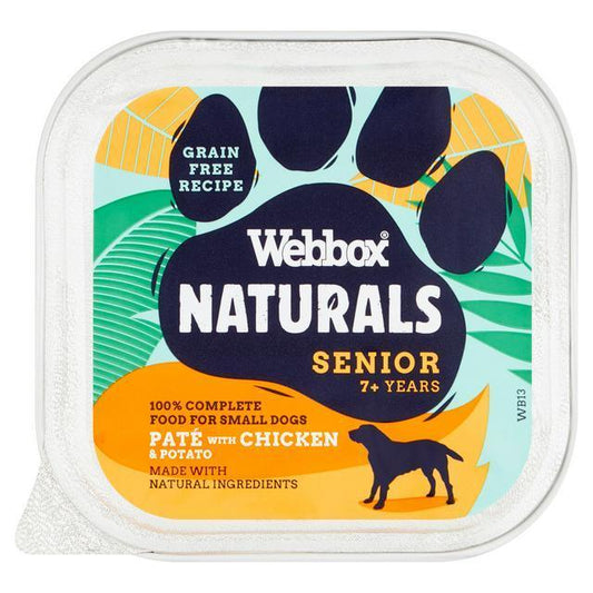 Webbox Natural Dog Senior Chicken Pate 11x150g | Luxury Home Accessories | Heulog Glow