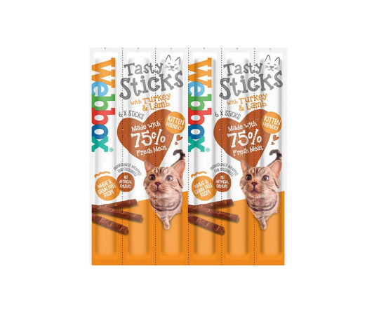 Webbox Tasty Stick Cat Turkey&Lamb 12x6 | Luxury Home Accessories | Heulog Glow