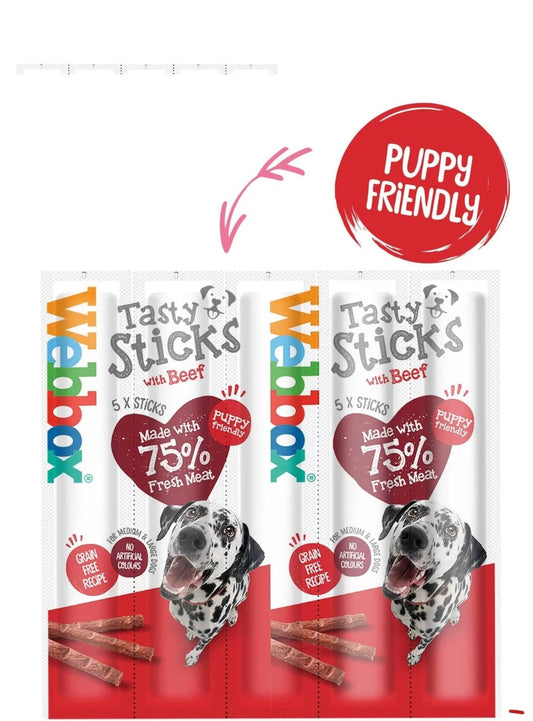 Webbox Tasty Sticks Beef Large 5Pk | Luxury Home Accessories | Heulog Glow