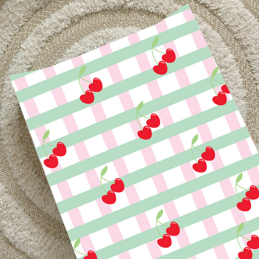 Anti-Roll Wedge Baby Changing Mat - Cherry