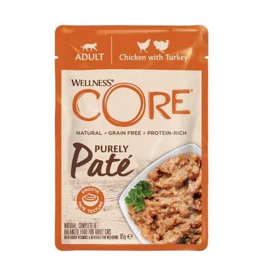 Wellness CORE Cat Wet Purely Paté Adult Chicken with Turkey 85g x 24 | Luxury Home Accessories | Heulog Glow