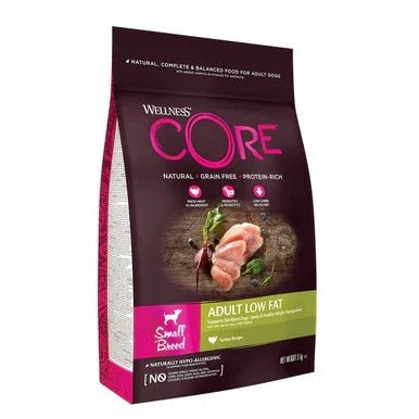 Wellness CORE Dog Dry Small Breed Adult Low Fat - Turkey Recipe 5kg | Luxury Home Accessories | Heulog Glow