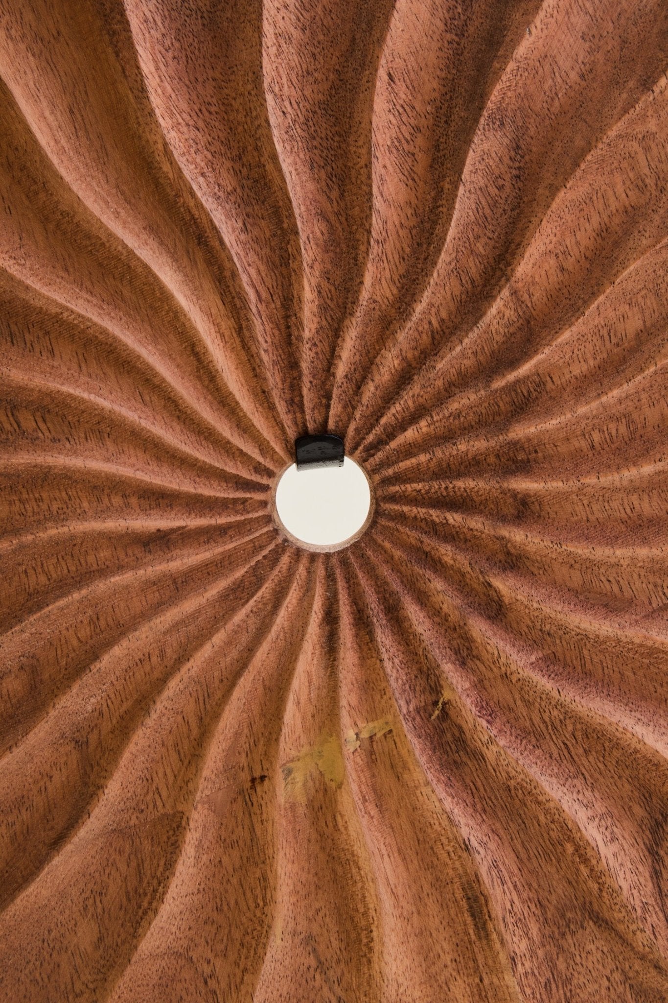 Westo Natural Wood Round Sculpture with Travertine Base | Luxury Home Accessories | Heulog Glow