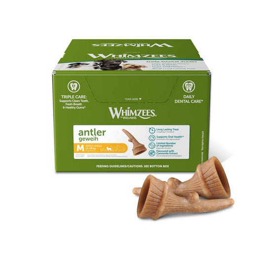 Whimzees Antler Medium x66 | Luxury Home Accessories | Heulog Glow