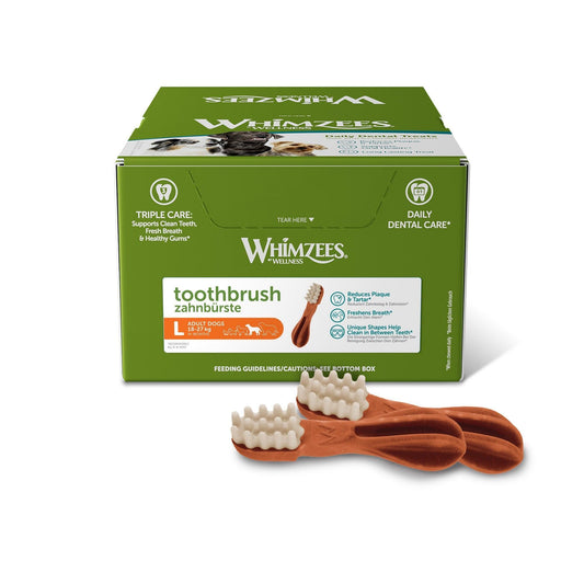 Whimzees Toothbrush Lrg 150mm x 30 | Luxury Home Accessories | Heulog Glow