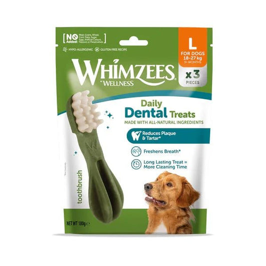 Whimzees Trial Pack Toothbrush Large 3 Pieces | Luxury Home Accessories | Heulog Glow