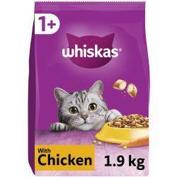 Whiskas 1+ Chicken Adult Dry Cat Food 7.6kg | Luxury Home Accessories | Heulog Glow