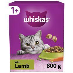 Whiskas 1+ Lamb Adult Dry Cat Food 800g x 5 | Luxury Home Accessories | Heulog Glow