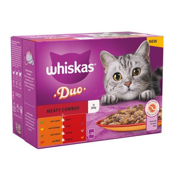 Whiskas Adult 1+ Duo Meaty Combos in Jelly 4 x 12 x 85g | Luxury Home Accessories | Heulog Glow