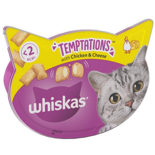 Whiskas Temptations Chicken & Cheese 8 x 60g | Luxury Home Accessories | Heulog Glow