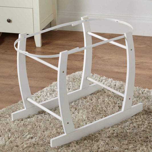 White Deluxe Moses Basket Rocking Stand | Luxury Home Accessories | Heulog Glow