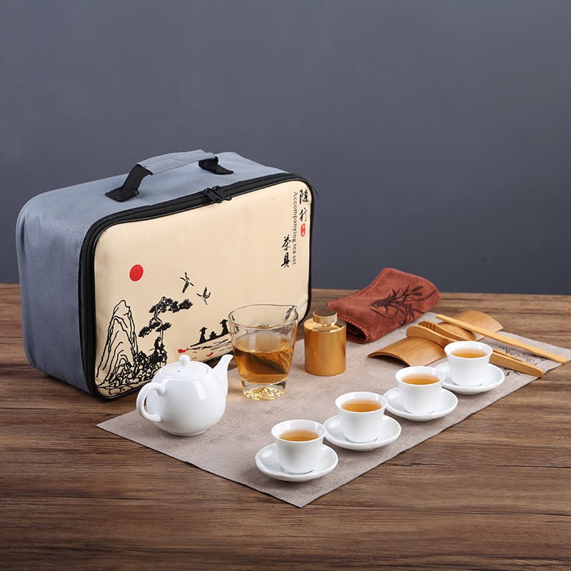 White Jade Porcelain Tea Art Teaching Training Teapot | Luxury Home Accessories | Heulog Glow