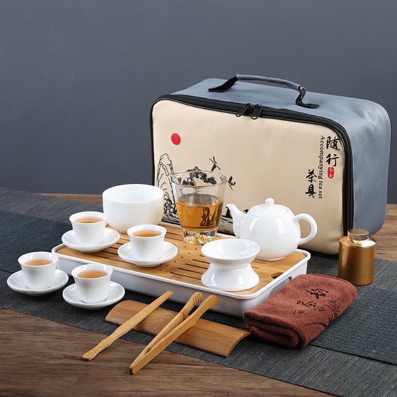 White Jade Porcelain Tea Art Teaching Training Teapot | Luxury Home Accessories | Heulog Glow