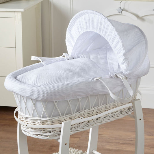 Wicker Moses Basket-No stand included. | Luxury Home Accessories | Heulog Glow