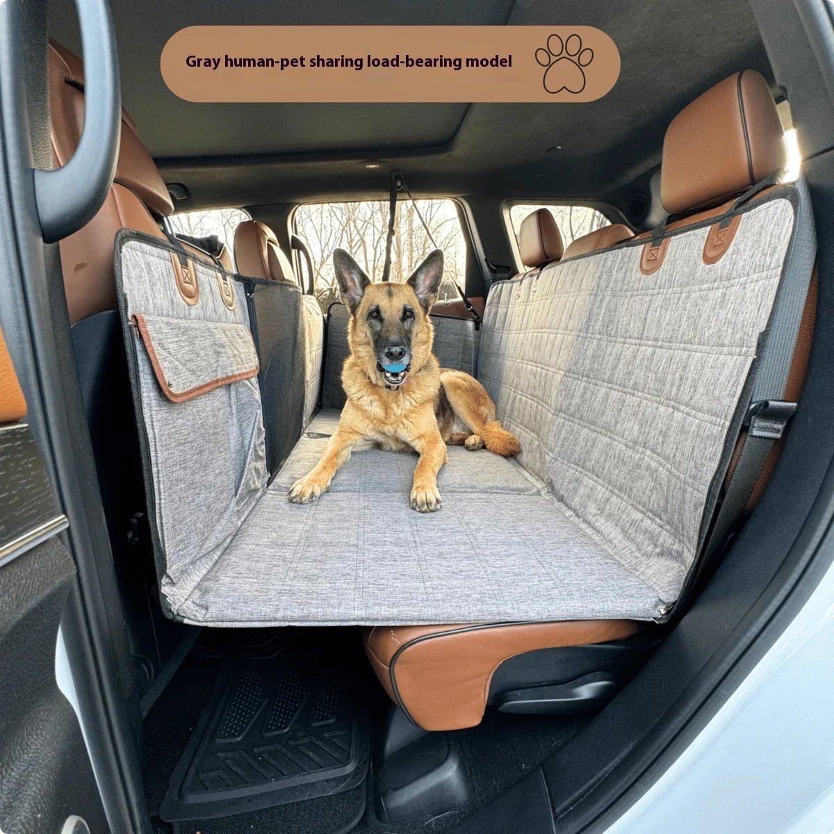 Widened Support Plate Car Dog Bed Rear Seat Pet Pad | Luxury Home Accessories | Heulog Glow