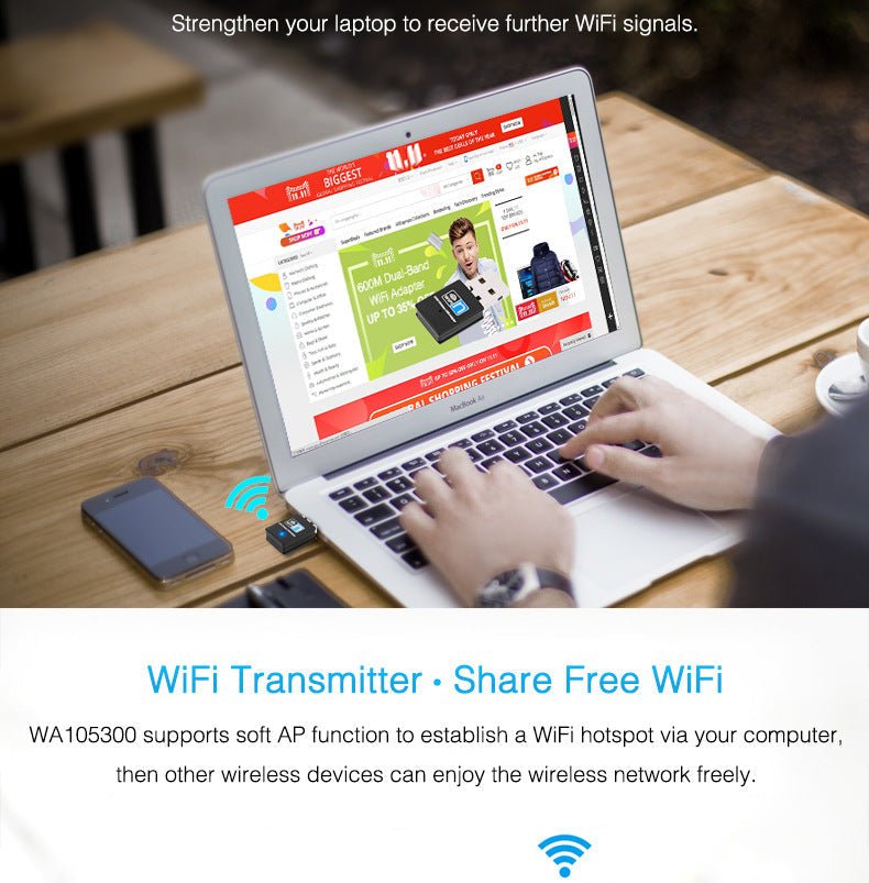 WIFI wireless receiver mini wireless card | Luxury Home Accessories | Heulog Glow