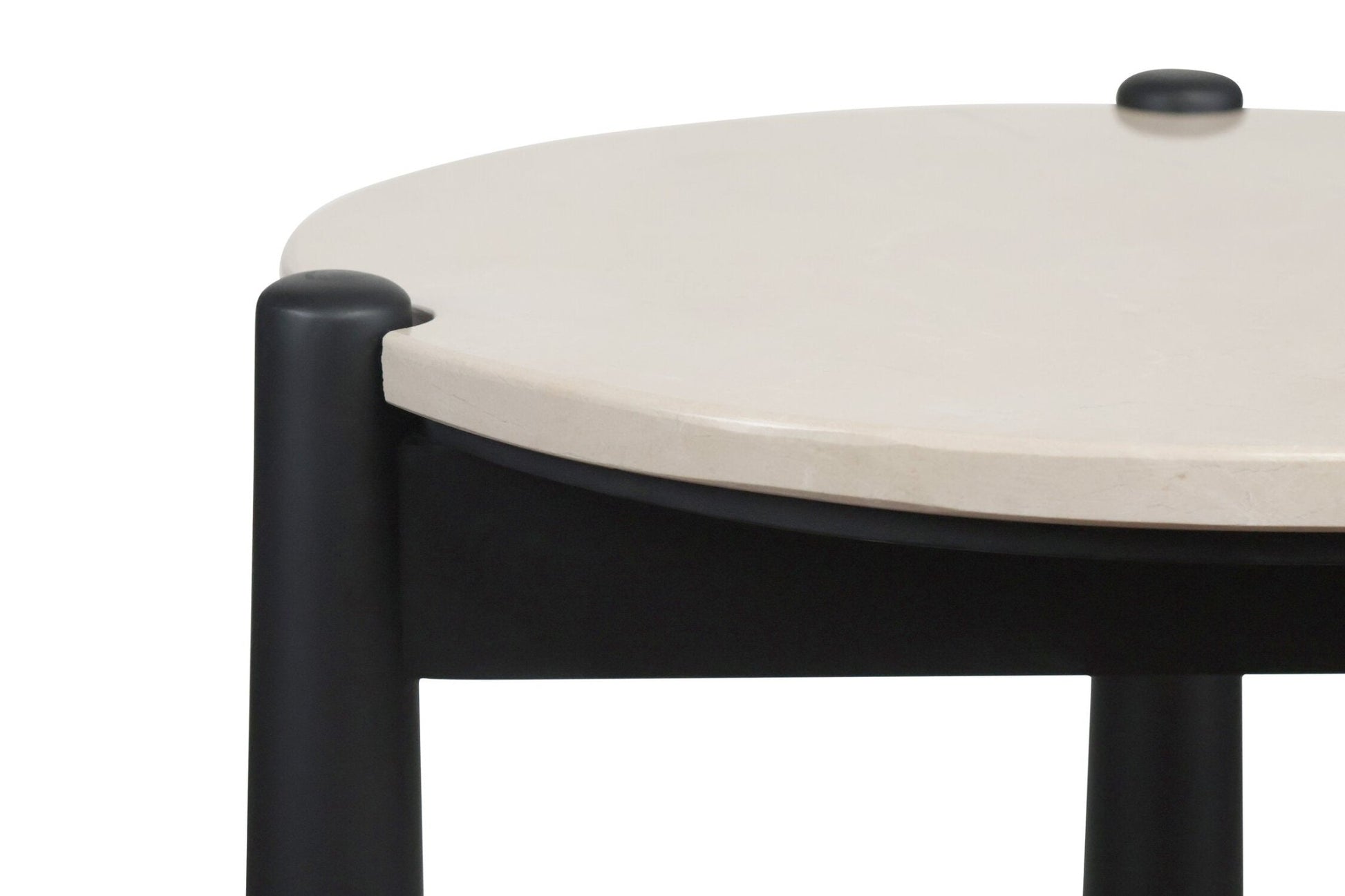 Wilbur Cream Marble Top and Mango Wood Side Table | Luxury Home Accessories | Heulog Glow