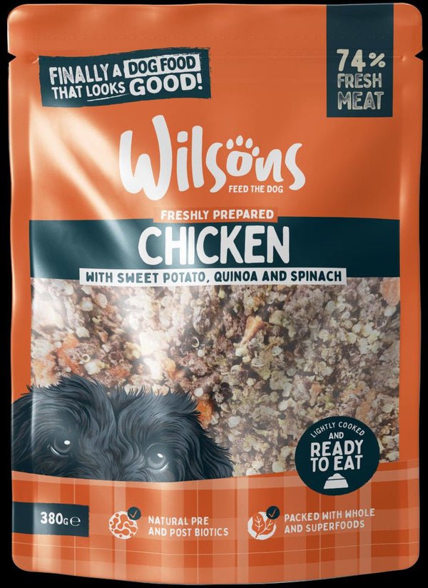 Wilsons Fresh Chicken Wet Pouch 380g | Luxury Home Accessories | Heulog Glow