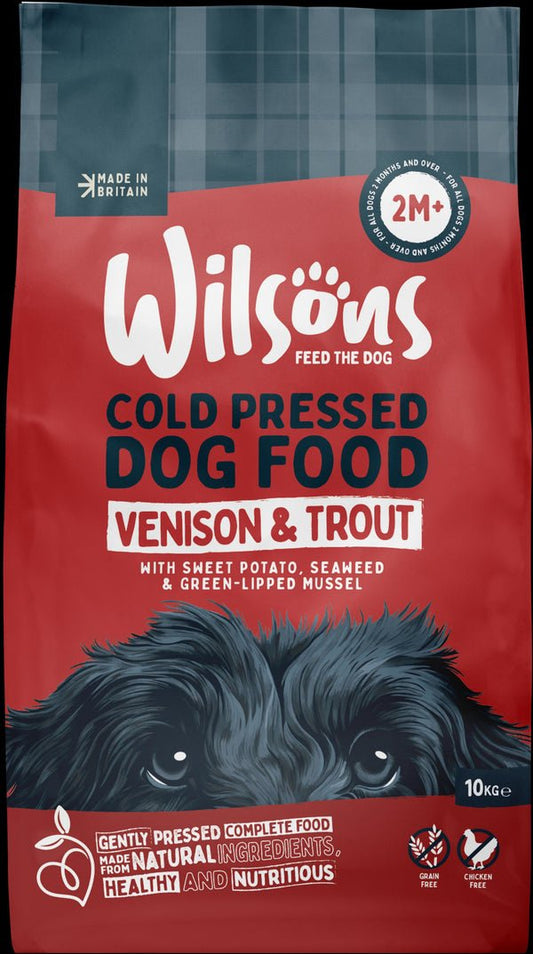 Wilsons Venison and Trout Dry 10kg | Luxury Home Accessories | Heulog Glow