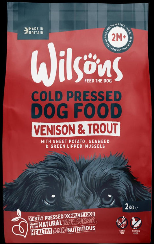 Wilsons Venison and Trout Dry 2kg | Luxury Home Accessories | Heulog Glow