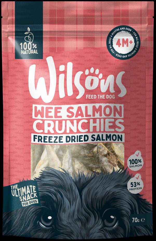 Wilsons Wee Salmon Crunchies 70g | Luxury Home Accessories | Heulog Glow
