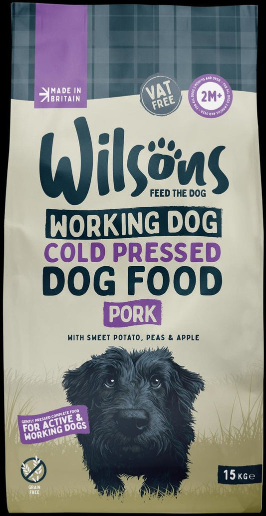 Wilsons Working Dog Pork Dry 15kg | Luxury Home Accessories | Heulog Glow