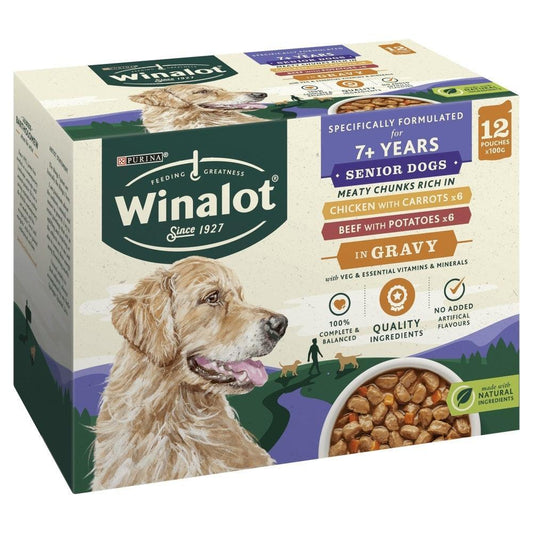 Winalot Senior Meaty Chunks CIG4x12x100g | Luxury Home Accessories | Heulog Glow