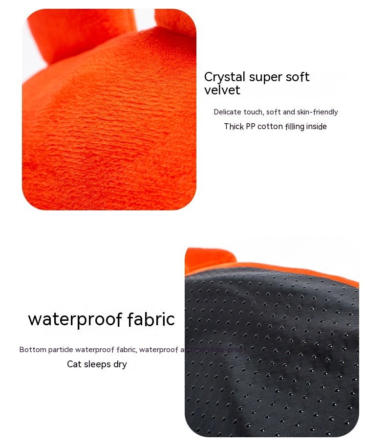 Winter Cat Nest Semi-closed Removable And Washable Villa | Luxury Home Accessories | Heulog Glow