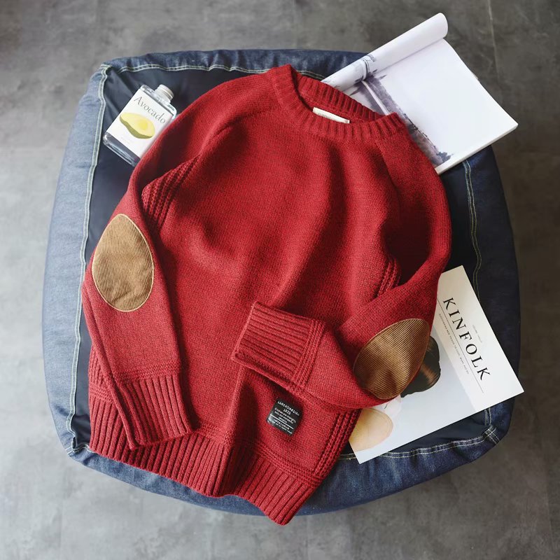 Winter crew neck patch sweater boys clothes | Luxury Home Accessories | Heulog Glow