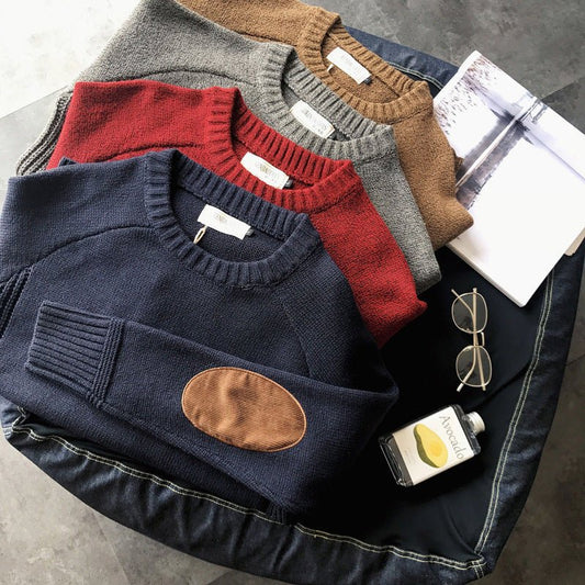 Winter crew neck patch sweater boys clothes | Luxury Home Accessories | Heulog Glow