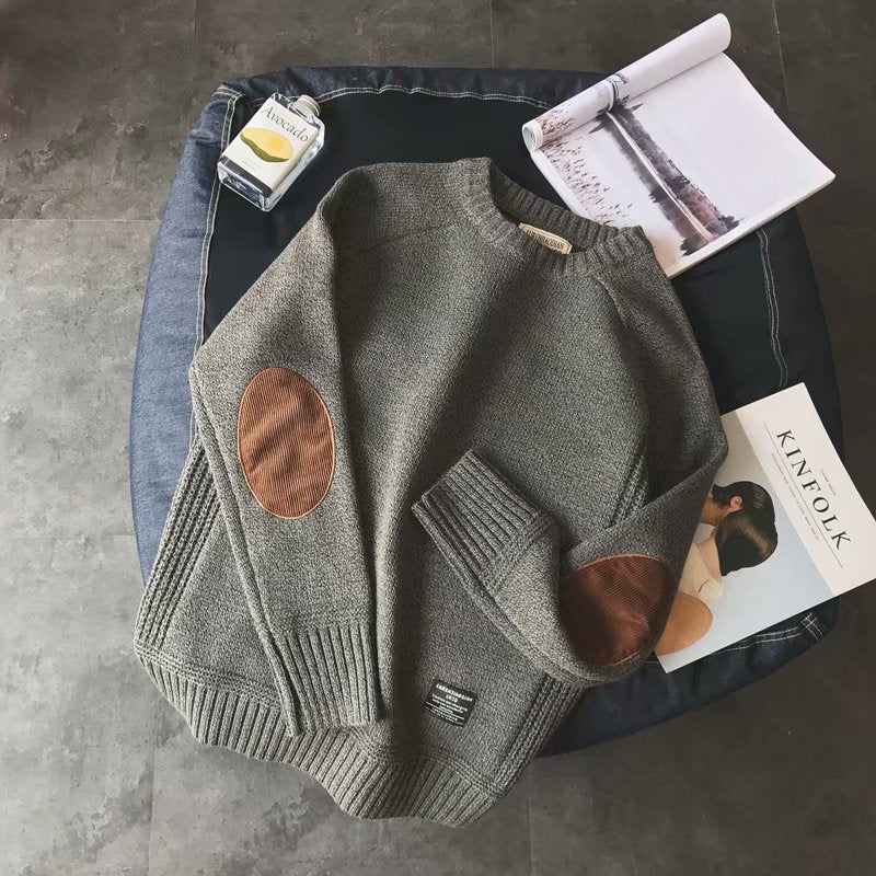 Winter crew neck patch sweater boys clothes | Luxury Home Accessories | Heulog Glow