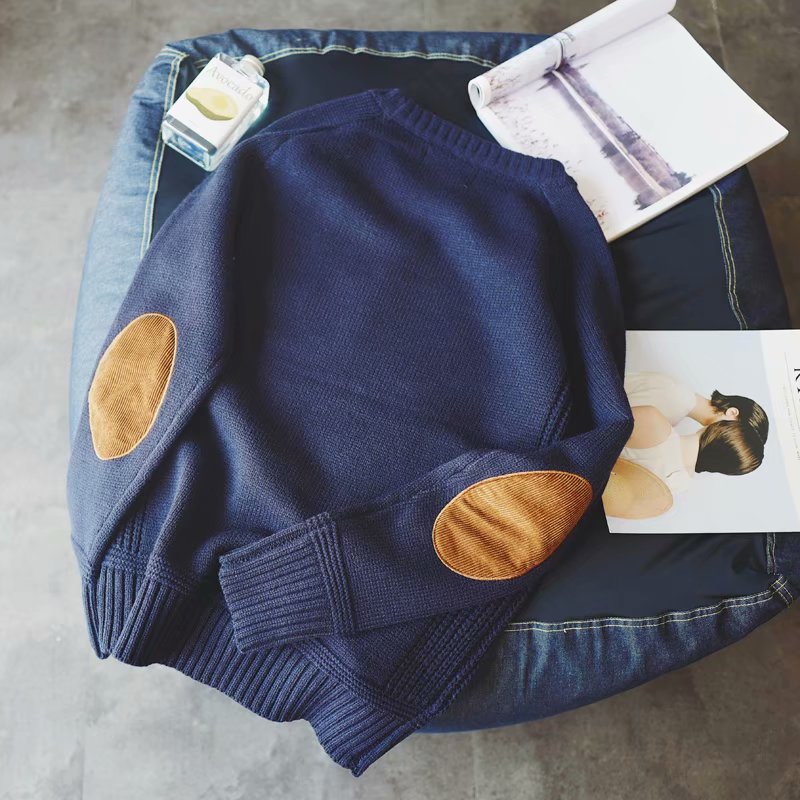 Winter crew neck patch sweater boys clothes | Luxury Home Accessories | Heulog Glow