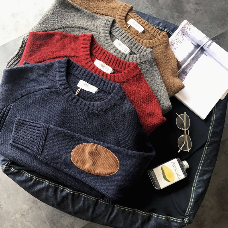 Winter crew neck patch sweater boys clothes | Luxury Home Accessories | Heulog Glow