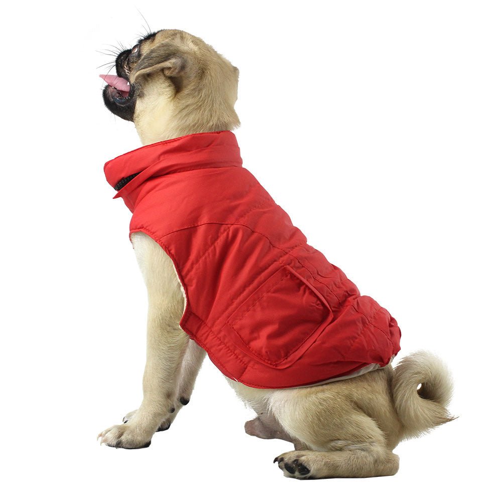 Winter Detachable Hooded Fur Collar Dog Clothes | Luxury Home Accessories | Heulog Glow