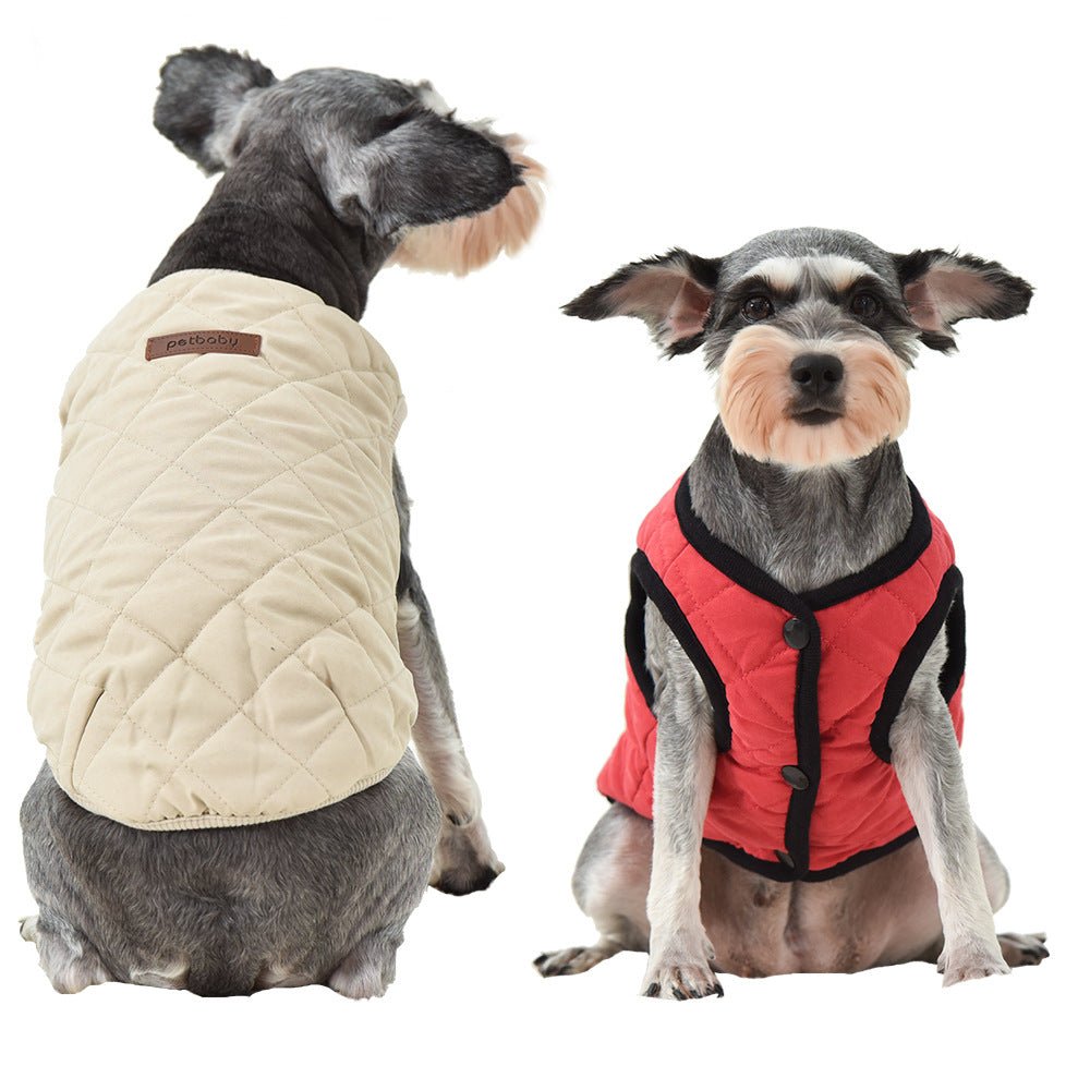 Winter Dog Plaid Brushed Pet Vest | Luxury Home Accessories | Heulog Glow