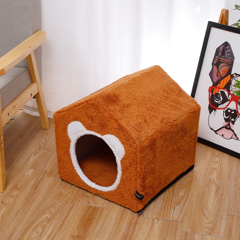 Winter Four Seasons Universal Cat Enclosed House Villa | Luxury Home Accessories | Heulog Glow