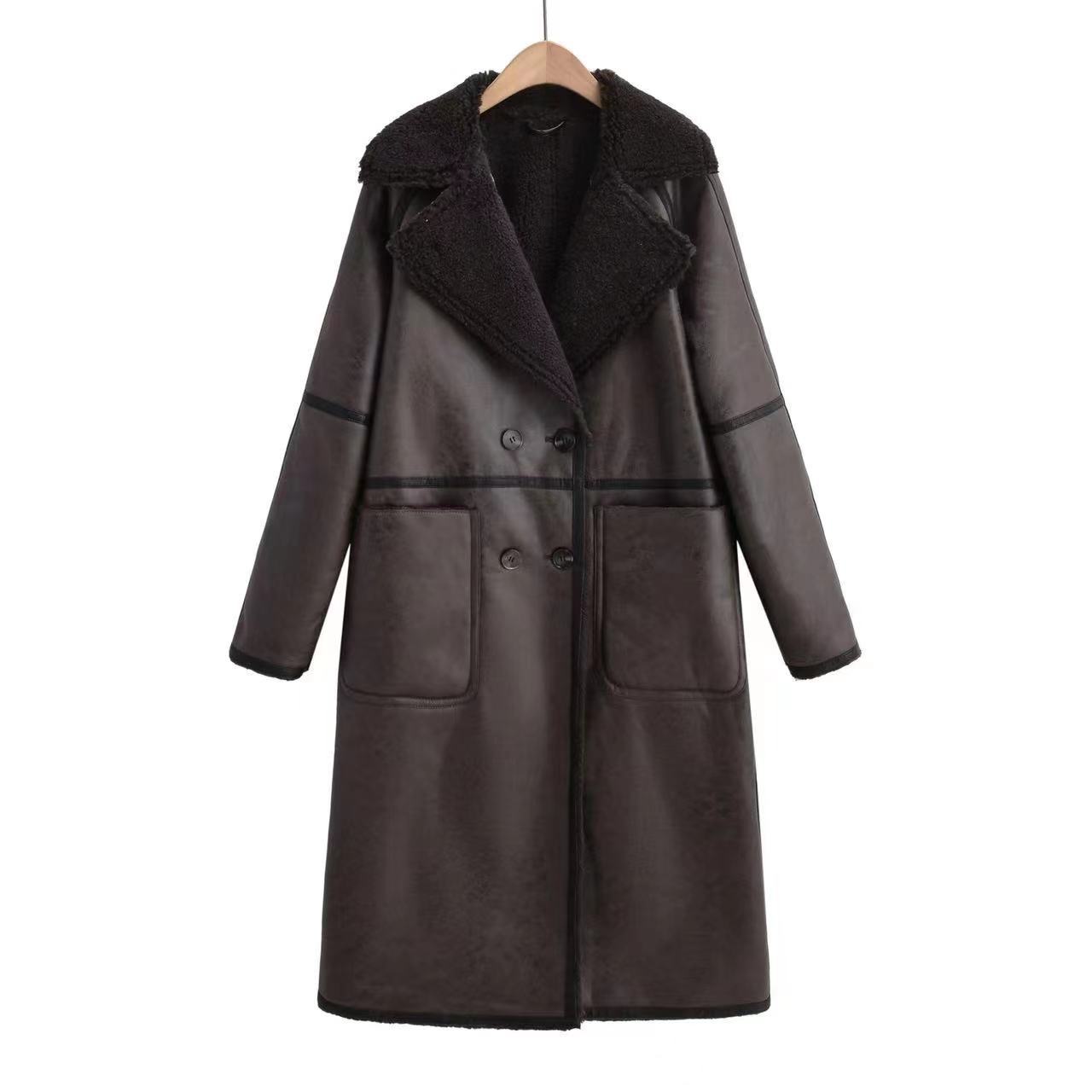 Winter Jacket With Belt Fashion Double Breasted Lapel Windbreaker Women's Long Trench Coat Mid-length Overcoat Clothing | Luxury Home Accessories | Heulog Glow