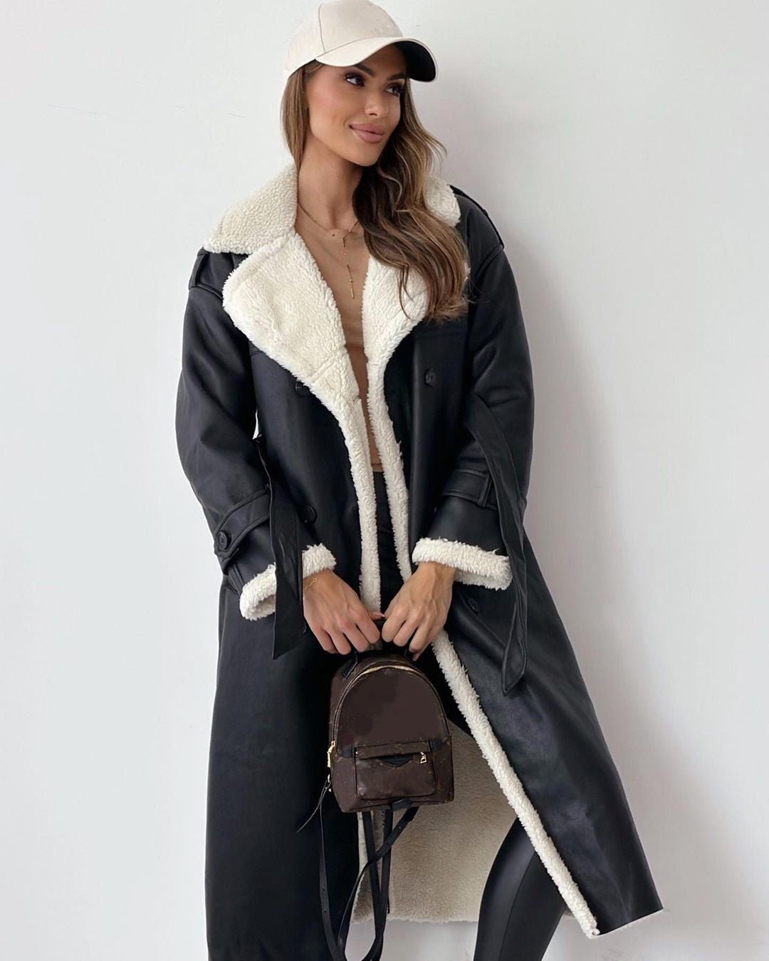 Winter Jacket With Belt Fashion Double Breasted Lapel Windbreaker Women's Long Trench Coat Mid-length Overcoat Clothing | Luxury Home Accessories | Heulog Glow